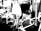 Lever Standing Leg Curl