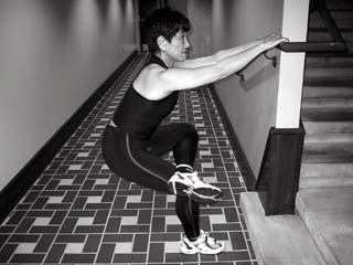 Squatting Glute Stretch